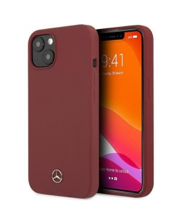 Mercedes MEHCP13SSILRE iPhone 13 mini 5.4 "Red/red hardcase silicone line