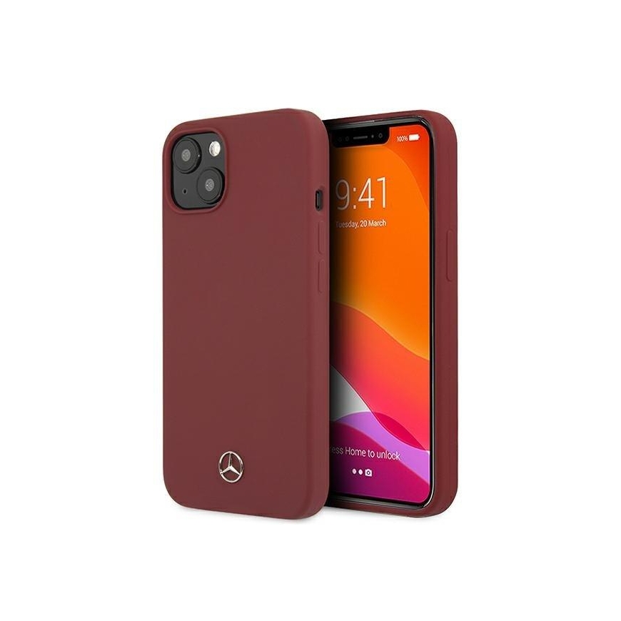 Mercedes MEHCP13SSILRE iPhone 13 mini 5.4 "Red/red hardcase silicone line