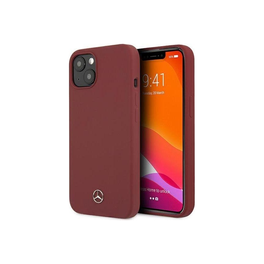 Mercedes MEHCP13SSILRE iPhone 13 mini 5.4 "Red/red hardcase silicone line – 2