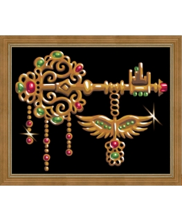 Beldizart Deimantinio dažymo rinkinys Raktas nuo visų durų 30х24 cm AZ-1597