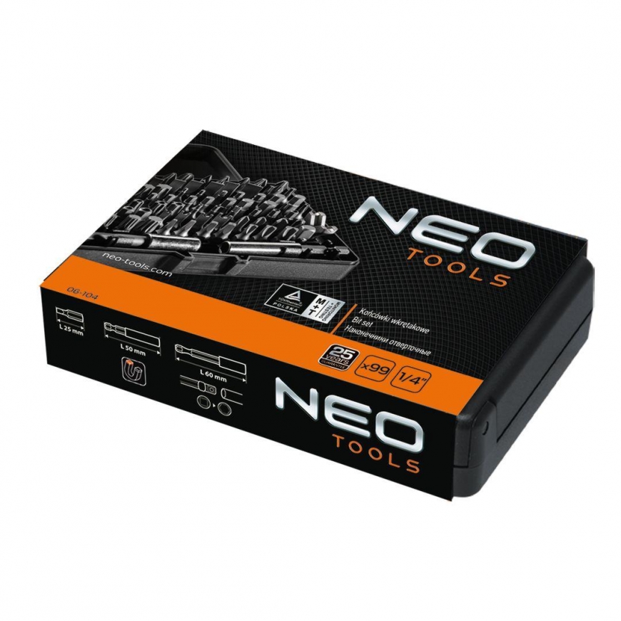 Neo Screwdriver bits with handle 99 pcs (06-104) – 5