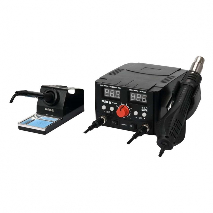 Litavimo stotis karšto oro ir antgalio pagrindu 2in1 Yato YT-82458 - 750W – 2