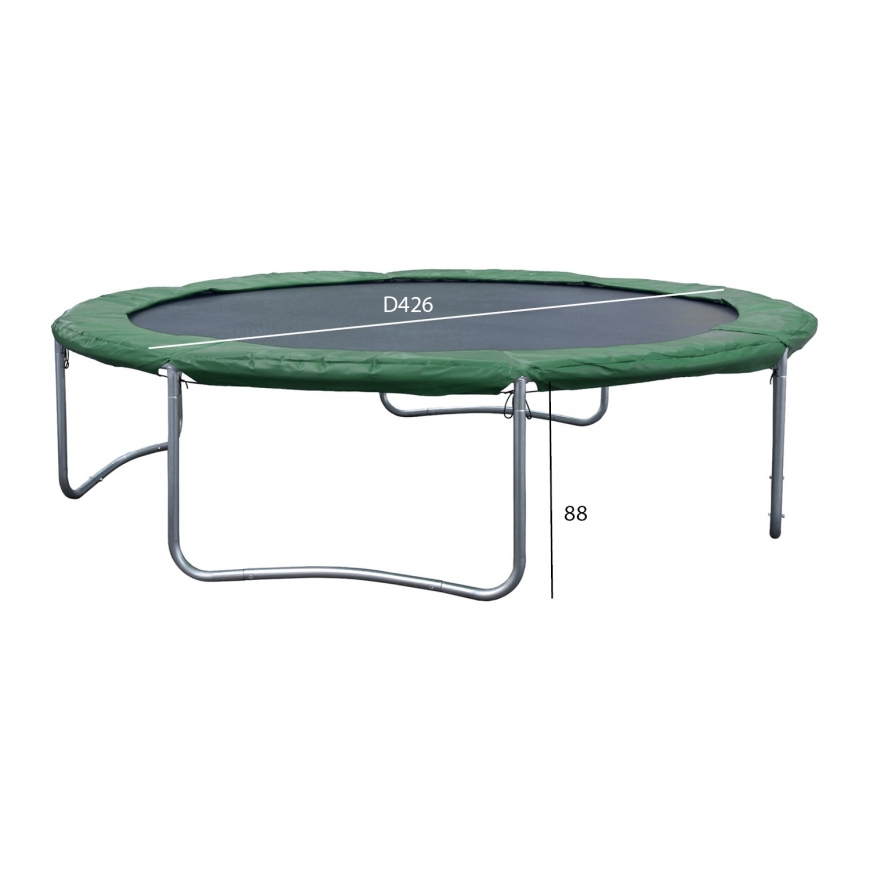 Trampoline D426cm with green pad – 2