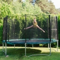 Batuut turvavõrguga D426cm, rohelise äär