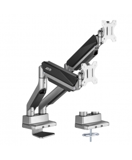 Maclean Desk mount for two monitors, universal Ergo Office, gas spring 17 "-35" 15 kg, VESA 75x75 / 100x100, ER-446