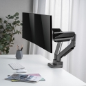 Maclean Stalinis laikiklis dviem monitoriams, universalus Ergo Office, dujinė spyruoklė 17 "-35" 15 kg, VESA 75x75 / 100x100, ER
