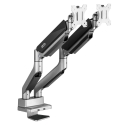 Maclean Desk mount for two monitors, universal Ergo Office, gas spring 17 "-35" 15 kg, VESA 75x75 / 100x100, ER-446
