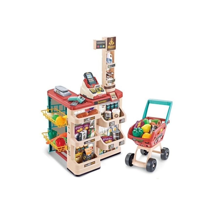 Woopie Toy shop with trolley and