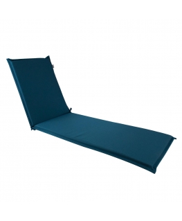 Blue Deck chair pad SUMMER 55x190xH5cm, dark blue