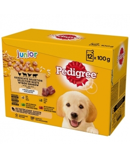 PEDIGREE Junior Selection Mix - Wet dog food - 12x100 g