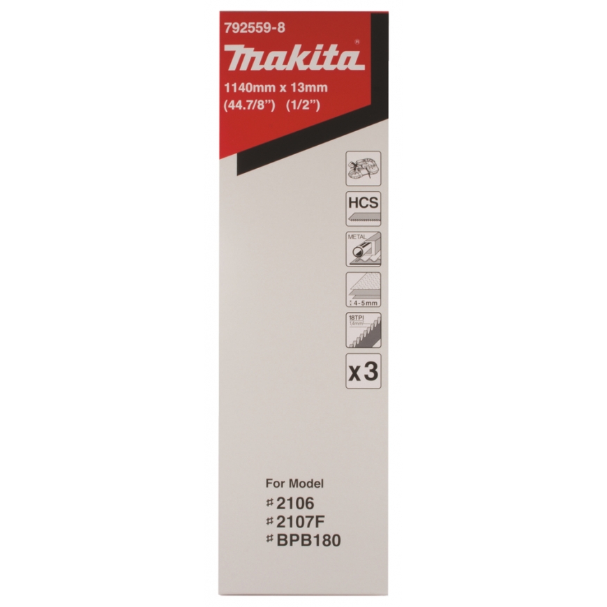 Makita 792559-8 finierzāģis/zobenzāģa asmens 3 pcs