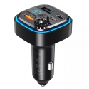 XO BCC08 Bluetooth FM / MP3 Трансмиттер + 2x USB QC 3.0 3.1A + USB-C PD 20W быстрая арядка USB Play Черный XO BCC08 Bluetooth FM / MP3 Трансмиттер + 2x USB QC 3.0 3.1A + USB-C PD 20W быстрая арядка USB Play Черный