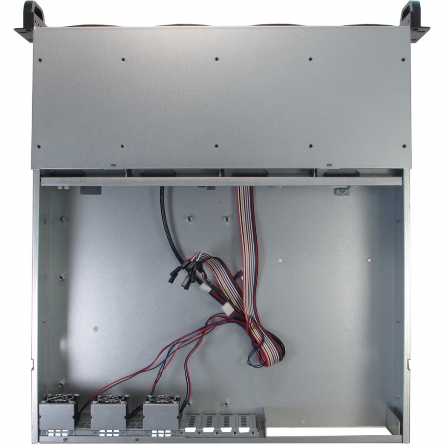 Inter-Tech 2U 2404L S-ATA Teline Musta, Harmaa – 4