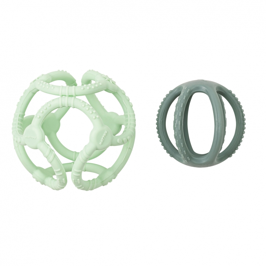 NATTOU Set of 2 balls, green – 2