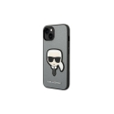 Case Karl Lagerfeld KLHCP14XSAPKHG iPhone 14 Pro Max 6.7 Silver/Silver Hardcase Saffiano Karl Head Patch Case Karl Lagerfeld KLHCP14XSAPKHG iPhone 14 Pro Max 6.7 Silver/Silver Hardcase Saffiano Karl Head Patch