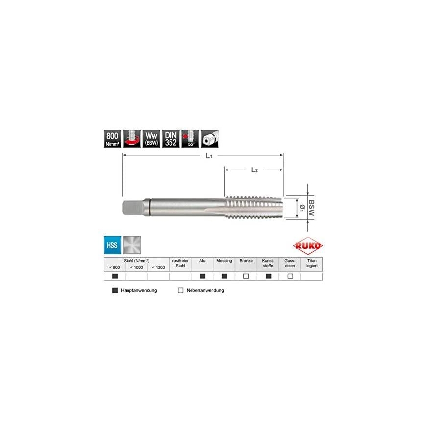 RUKO Semi-automatic tap RUKO BSW DIN