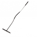 POLSKA 12278 Rake 16 teeth shank curved metal graphite plastic handle