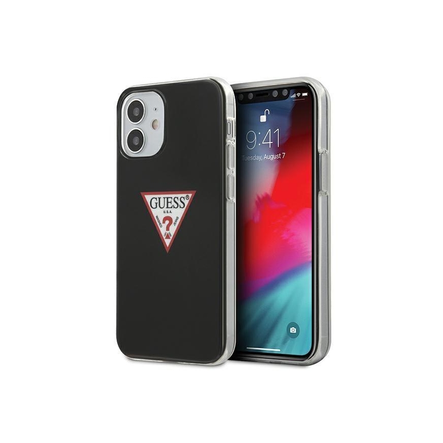 Guess GUHCP12SPCUCTLBK iPhone 12 mini 5.4" black/black hardcase Triangle Collection
