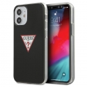 Guess GUHCP12SPCUCTLBK iPhone 12 mini 5.4" juodas/juodas hardcase Triangle Collection Guess GUHCP12SPCUCTLBK iPhone 12 mini 5.4" juodas/juodas hardcase Triangle Collection