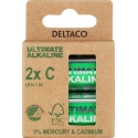 Deltaco Ultimate Alkaline C Vienreizējas lietošanas baterija LR14 Sārmaina akumulatoru baterija