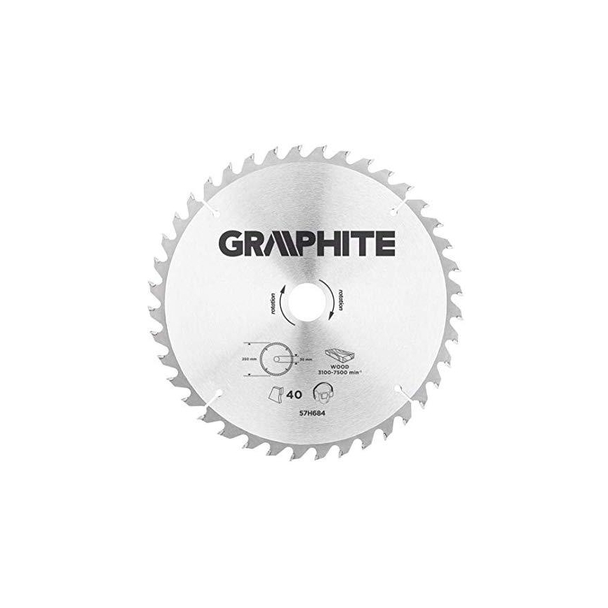 Graphite Graphite circular saw 250x30x3.2mm 40 teeth. - 57H684 – 3