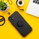 TakeMe Finger Ring Soft Silicone Back Case with car holder magnet Samsung Galaxy A23 5G (A236U) Black
