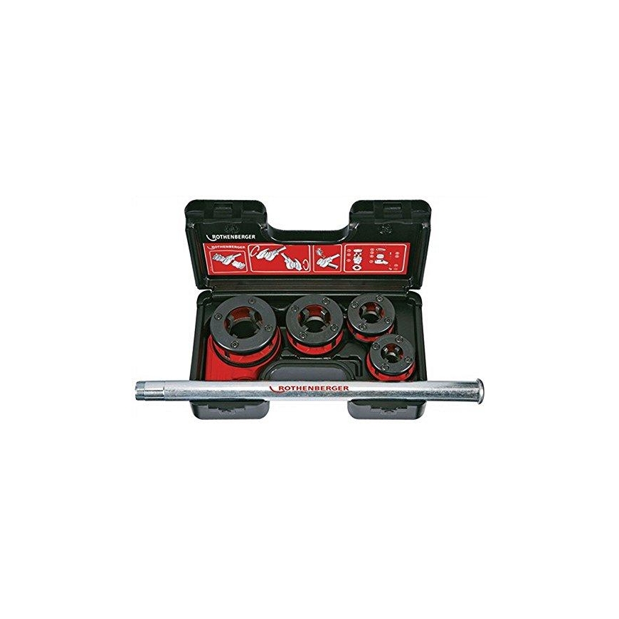 Thread cutter compl. SUPER CUT, up to 1.1/4'', BSPT-R 4 head, Rothenberger