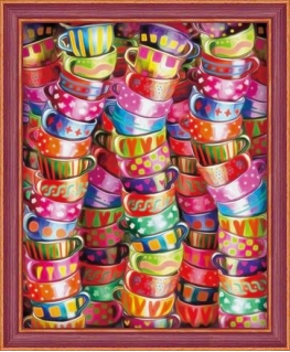 Beldizart IŠPARDAVIMAS (nebegaminamas) Deimantinio dažymo rinkinys Bright Tea Time 40х50 cm AZ-1560