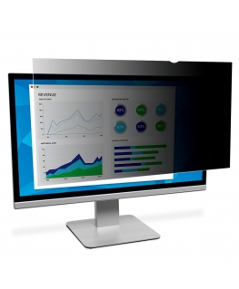3M 7000059564 monitoru pretatspīduma & privātuma filtrs Bezrāmja displeja privātuma filtrs 63,5 cm (25")