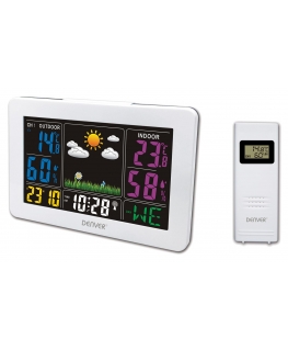 Denver WS-540WHITE skaitmeninė oro stotelė Balta AC-Baterija