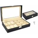 Iso Trade Black watch and glasses holder Iso Trade Black watch and glasses holder