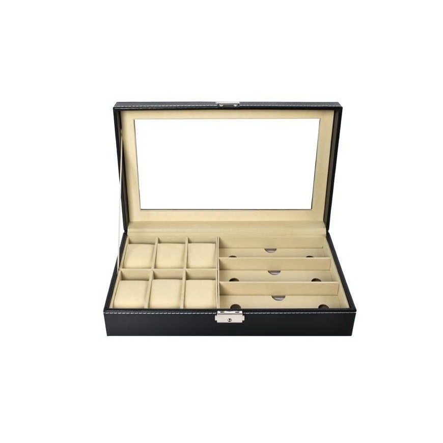 Iso Trade Black watch and glasses holder – 3