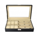 Iso Trade Black watch and glasses holder Iso Trade Black watch and glasses holder