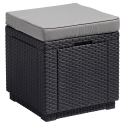 Allibert Keter Cube With Cushion graphite seat
