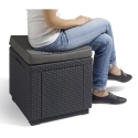 Allibert Keter Cube With Cushion grafitinė sėdynė Allibert Keter Cube With Cushion grafitinė sėdynė