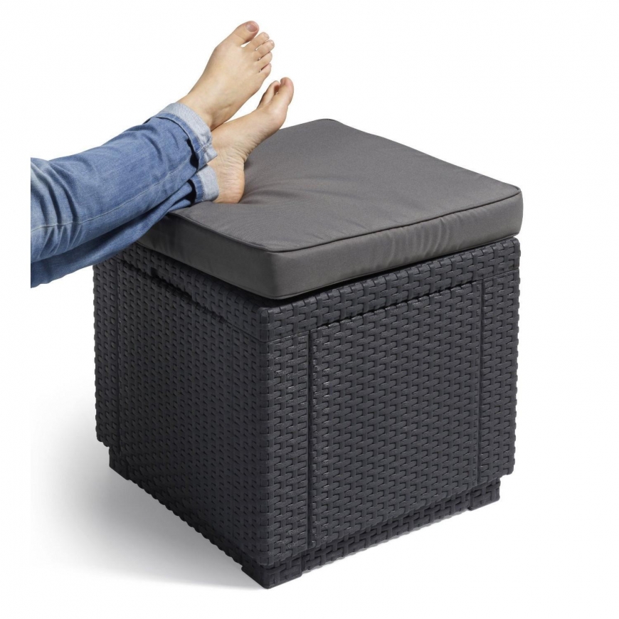Allibert Keter Cube With Cushion grafitinė sėdynė – 3