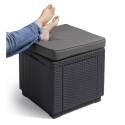 Allibert Keter Cube With Cushion grafitinė sėdynė Allibert Keter Cube With Cushion grafitinė sėdynė