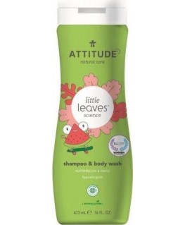 Attitude Little Ones 2 in 1 Wash & Shampoo Watermelon & Coconut 473ml
