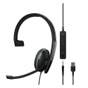 EPOS ADAPT 135T USB II Wired, single-ended headphones, 3.5 mm jack, USB port, Microsoft Teams certified, UC opti EPOS ADAPT 135T USB II Wired, single-ended headphones, 3.5 mm jack, USB port, Microsoft Teams certified, UC opti