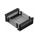 Steiner Steel basket for sink / adjustable width 300-440x215 mm steel + black handles