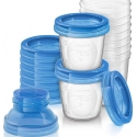 Avent Milk konteineris mėlynas 10x180ml (SCF618 / 10) Avent Milk konteineris mėlynas 10x180ml (SCF618 / 10)