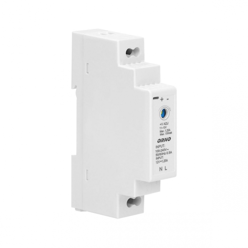 Orno Maitinimas DIN bėgiui 12VDC, 1,25A, 15W, 1 pločio modulis – 4