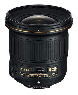 Nikon AF-S NIKKOR 20mm f/1.8G ED SLR Ülilainurk objektiiv Must