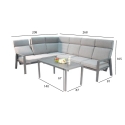 Garden furniture set CASTEN table, corner sofa Garden furniture set CASTEN table, corner sofa