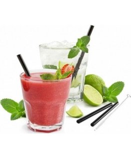 Gefu set of 4 straws 13cm FUTURE