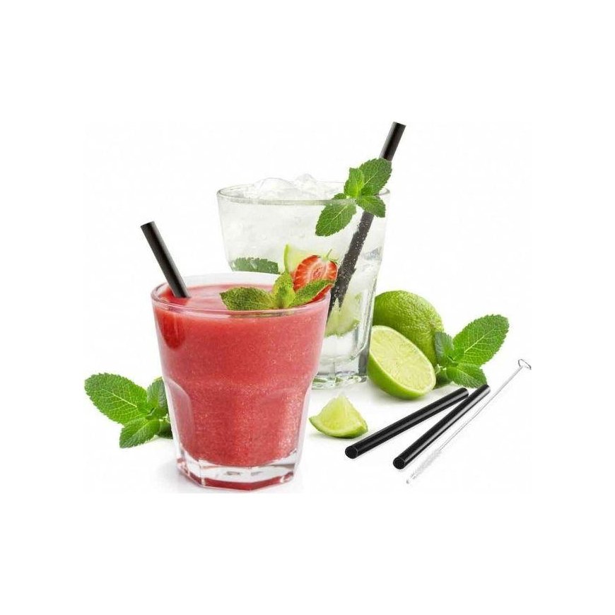 Gefu set of 4 straws 13cm FUTURE