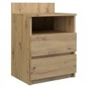 Topeshop M1 ARTISAN yöpöytä & sängynvierustapöytä 2 laatikko(a) Tammi Topeshop M1 ARTISAN yöpöytä & sängynvierustapöytä 2 laatikko(a) Tammi