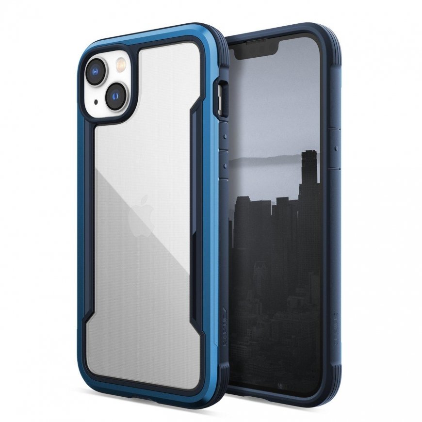 Raptic X-Doria skydo dėklas iPhone 14 Plus šarvuotas dangtelis mėlynas