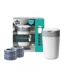 TOMMEE TIPPEE sangenic container for diapers Twist and Click Tub, with 4 cartridges, 85102002