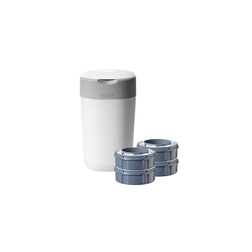 TOMMEE TIPPEE sangenic konteineris sauskelnėms Twist and Click Tub, su 4 kasetėm, 85102002 – 3